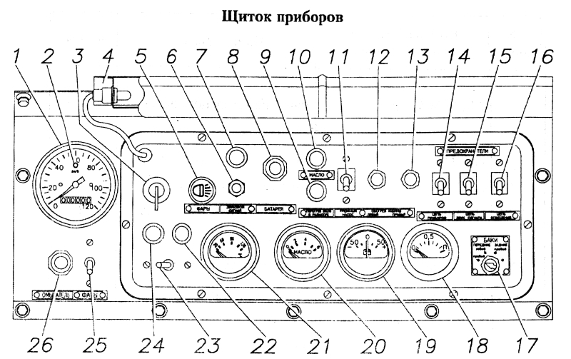 Электрическая схема газ 66